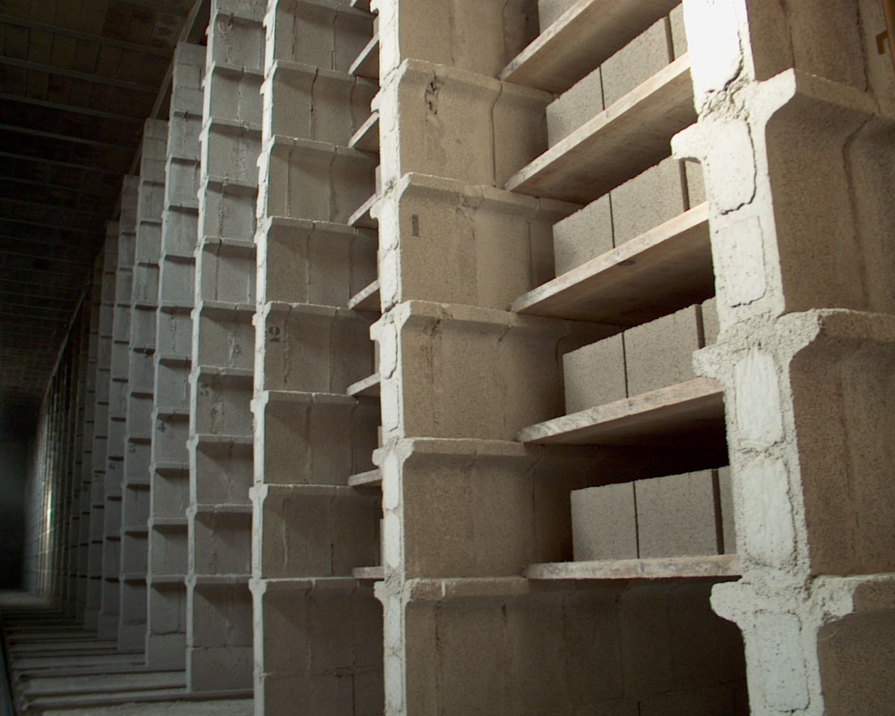 Secadero de bloques de hormigon